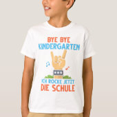 Schulanfang Einschulung Schulkind Rock die Schule T-shirt (Voorkant)