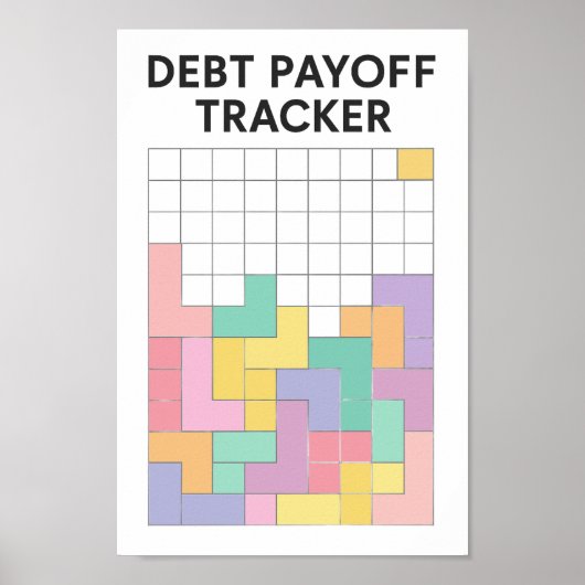 Schuld aflossen tracker poster (Voorkant)