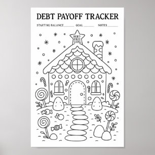 Schuld aflossing Snoephuis Tracker  Poster