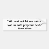 Schuld Bumpersticker (Voorkant)