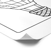 Schuld Hot Air Ballon Payoff Tracker Kleurplaat Poster (Hoek)