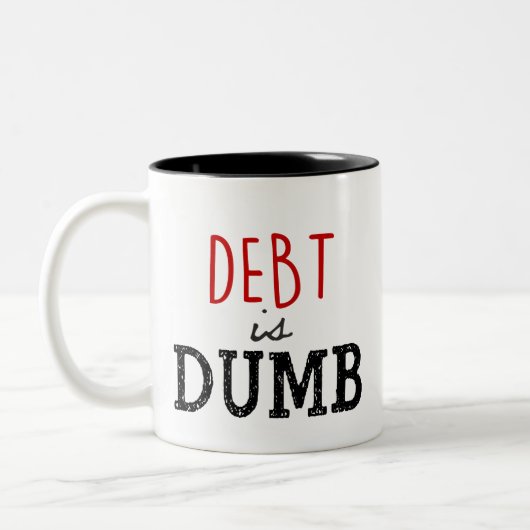 Schuld is Dumb Coffee Mok (Links)