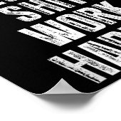 Schuld je harder werk poster (Hoek)