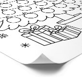 Schuld Kerstboom Ornament Afbetaling Tracker  Poster (Hoek)