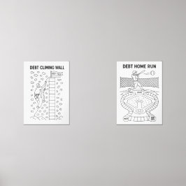 Schuld klimmen Wall & Schuld Home Run Payoff Track Muurkunst Sets