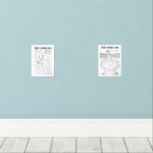 Schuld klimmen Wall & Schuld Home Run Payoff Track Muurkunst Sets (Houten vloer)