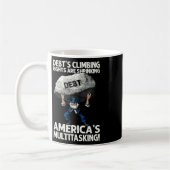 Schuld stijgt en Amerika's multitasking-speech Koffiemok (Links)