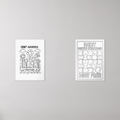 Schuld Tuin & Puzzel Uitbetaling Tracker Blad Muurkunst Sets (Voorkant)