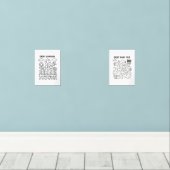 Schuld Tuin Uitbetaling Tracker Kleurplaat Muurkunst Sets (Houten vloer)