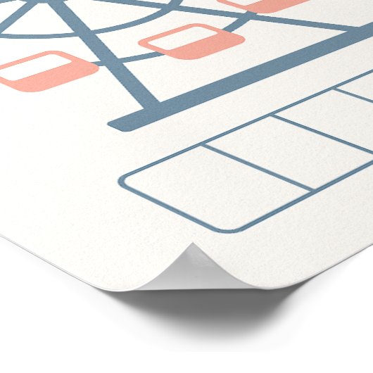 Schuld uitbetaling Ferris Wheel Tracker Poster (Hoek)