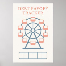 Schuld uitbetaling Ferris Wheel Tracker Poster