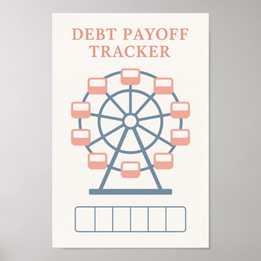 Schuld uitbetaling Ferris Wheel Tracker Poster (Voorkant)