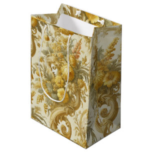 Schuld van Goud - Barok Bloemen Kussen Medium Cadeauzakje