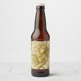 Schuld van goud - Barokke Bloemen Bier Etiket