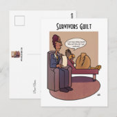 schuldgevoel van de overlevende briefkaart (Voorkant / Achterkant)