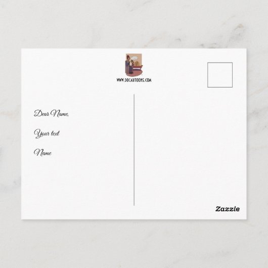 schuldgevoel van de overlevende briefkaart (Achterkant)