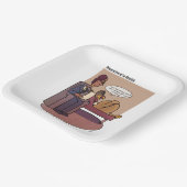 schuldgevoel van de overlevende papieren bordje (Gebogen)