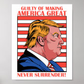 Schuldig aan het maken van Amerika Grote Trump Mug Poster (Voorkant)