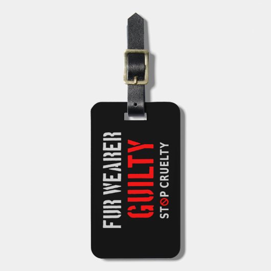 schuldig aan toverdrager bagagelabel (Voorkant verticaal)