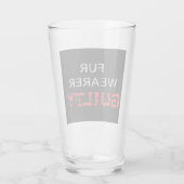 schuldig aan toverdrager glas (Achterkant)
