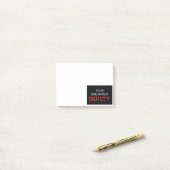 schuldig aan toverdrager post-it® notes (Op bureau)