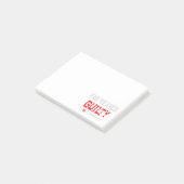 schuldig aan toverdrager post-it® notes (Schuin)