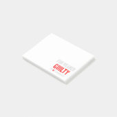 schuldig aan toverdrager post-it® notes (Schuin)