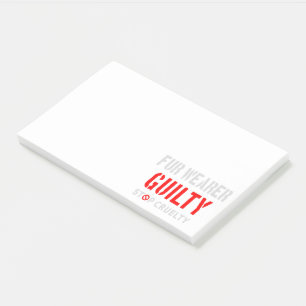 schuldig aan toverdrager post-it® notes