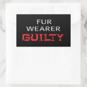 schuldig aan toverdrager rechthoekige sticker (Tas)