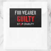 schuldig aan toverdrager rechthoekige sticker (Tas)