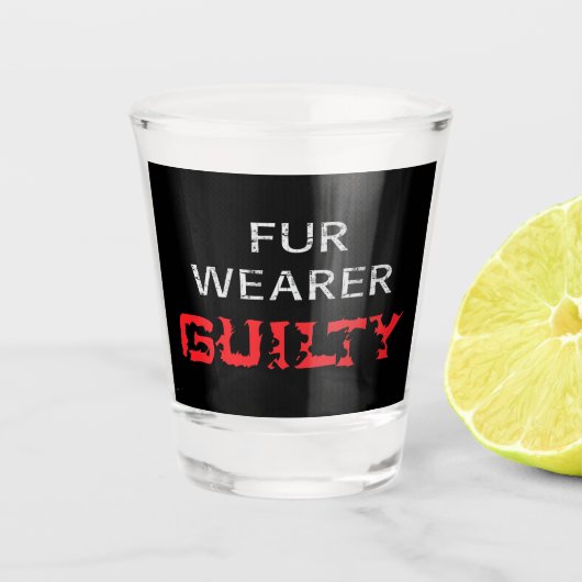 schuldig aan toverdrager shot glas (Voorkant)