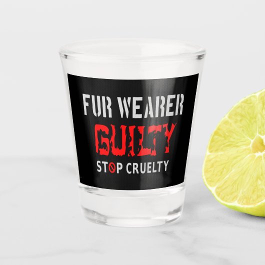 schuldig aan toverdrager shot glas (Voorkant)