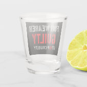 schuldig aan toverdrager shot glas (Achterkant)