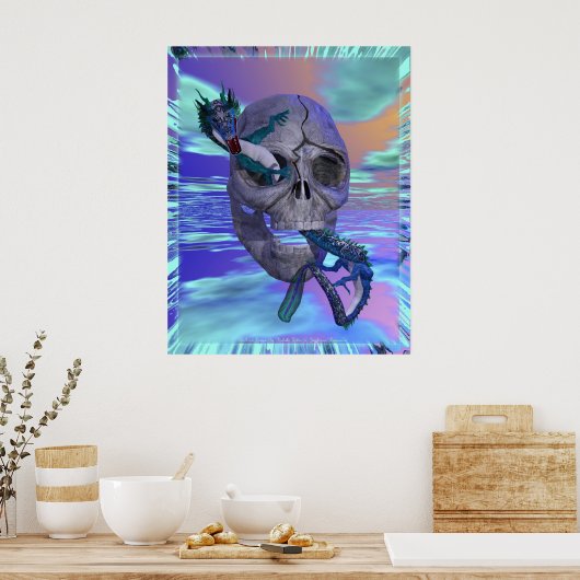 SCHULDIG EN TEKENEN VAN Michelle Wilder Poster (Keuken)