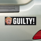 Schuldig! Hem omhoog vergrendelen - antiPresident  Bumpersticker (Op auto)