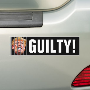 Schuldig! Hem omhoog vergrendelen - antiPresident Bumpersticker