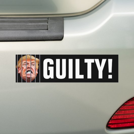 Schuldig! Hem omhoog vergrendelen - antiPresident  Bumpersticker (Op auto)