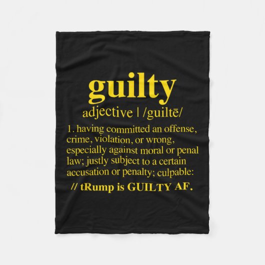 Schuldig - Schuldig Definitie (geel) Fleece Deken (Voorkant)