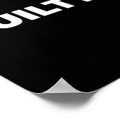 Schuldig &# Telt Poster (Hoek)