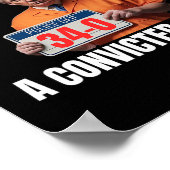 Schuldig Trump 2024 Amerikaanse verkiezingen Poster (Hoek)