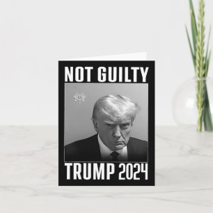 Schuldig Trump 2024 Niet opnieuw stemmen 2024 Anti Kaart