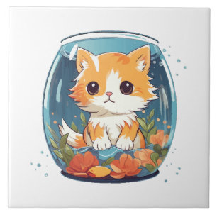 Schuldige Kat Tegeltje