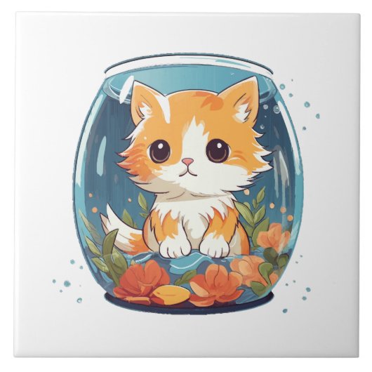 Schuldige Kat Tegeltje (Voorkant)