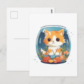 Schuldige Kitty Briefkaart (Voorkant / Achterkant)