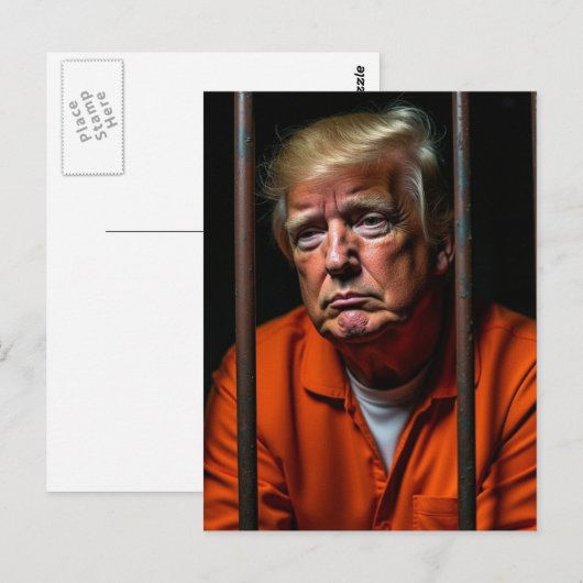 Schuldige Trump zit in de gevangenis Briefkaart (Voorkant / Achterkant)
