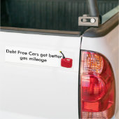 Schuldvrije auto's krijgen betere gaskilometerstan bumpersticker (Op Truck)