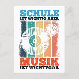 Schule Ist Wichtig Aber Musik Ist Wichtiger Vinyl Briefkaart