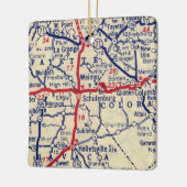 Schulenberg TX  Map Keramisch Ornament (Links)