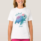 Schulkind - Schildkröte - Aquarell-Design |  T-shirt (Voorkant)