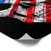 Schull 4 juli Amerikaanse vlag - Onafhankelijkheid Poster (Hoek)